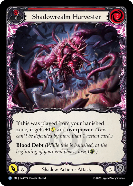 Shadowrealm Harvester (Red) — Usurp the Shadow Throne — Flesh and Blood