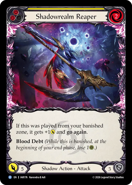 Shadowrealm Reaper (Yellow) — Usurp the Shadow Throne — Flesh and Blood