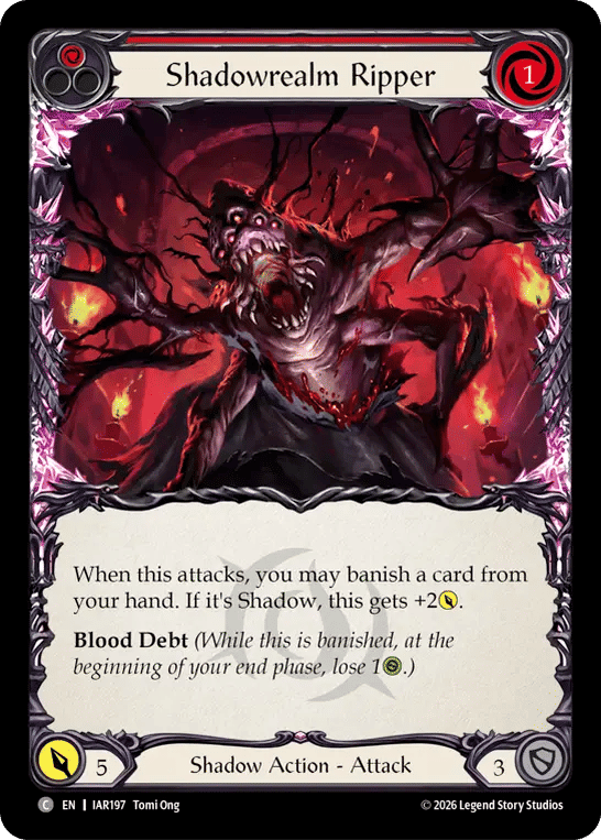 Shadowrealm Ripper (Red) — Usurp the Shadow Throne — Flesh and Blood