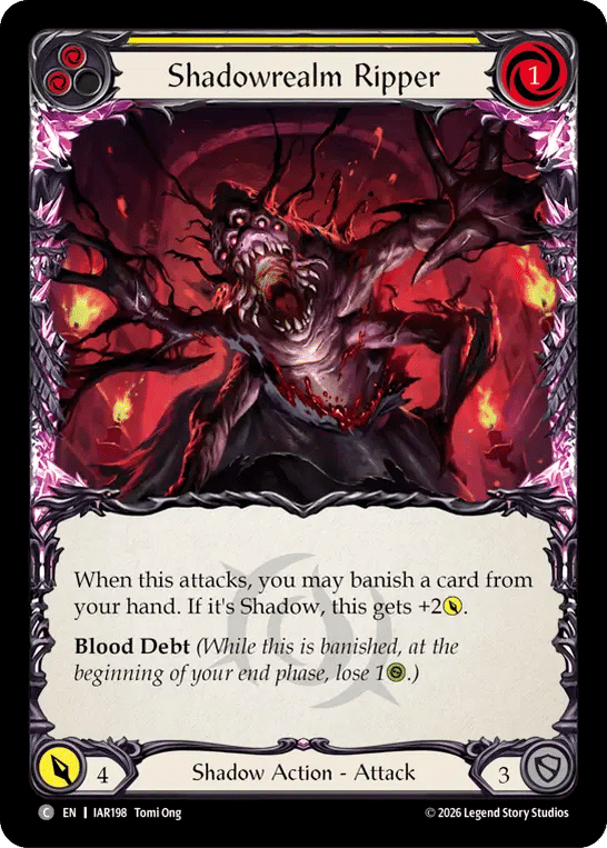 Shadowrealm Ripper (Yellow) — Usurp the Shadow Throne — Flesh and Blood