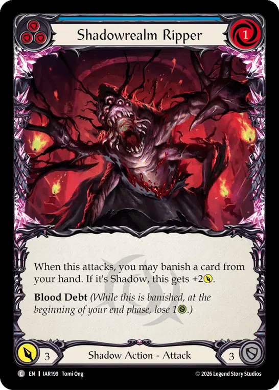 Shadowrealm Ripper (Blue) — Usurp the Shadow Throne — Flesh and Blood
