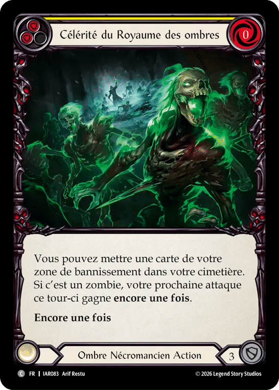 Célérité du Royaume des ombres — Usurp the Shadow Throne — Flesh and Blood