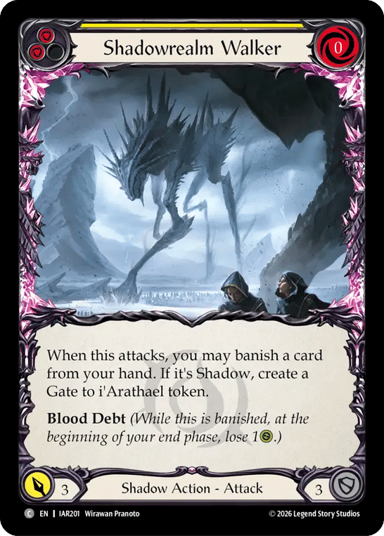 Shadowrealm Walker (Yellow) — Usurp the Shadow Throne — Flesh and Blood