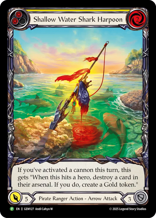 Shallow Water Shark Harpoon — GEM - Pack 4 — Flesh and Blood
