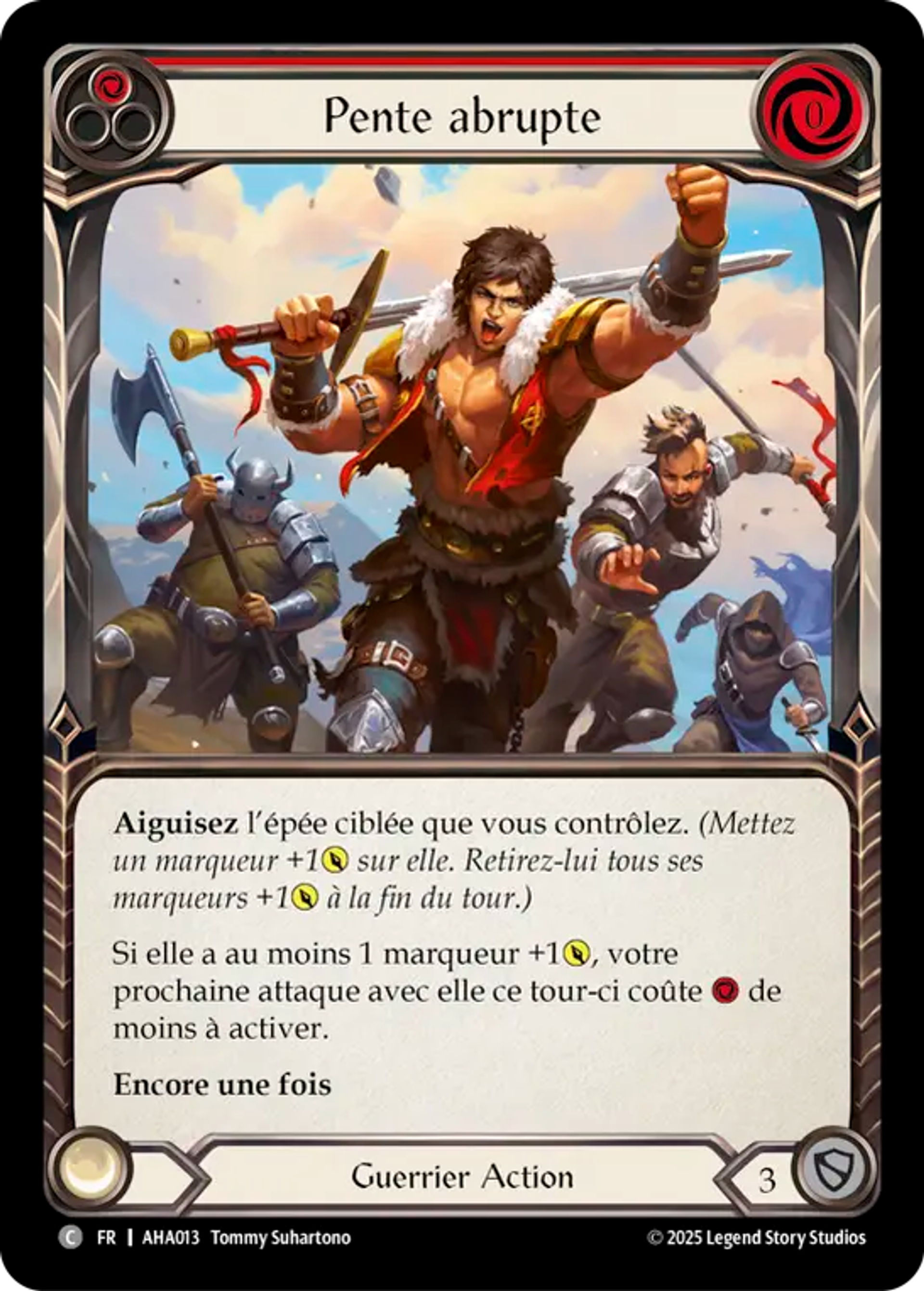 Pente abrupte — Armory Deck - Hala, Bladesaint of the Vow — Flesh and Blood