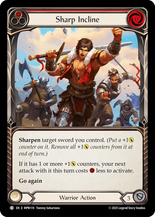 Sharp Incline (Red) — Mastery Pack Warrior — Flesh and Blood