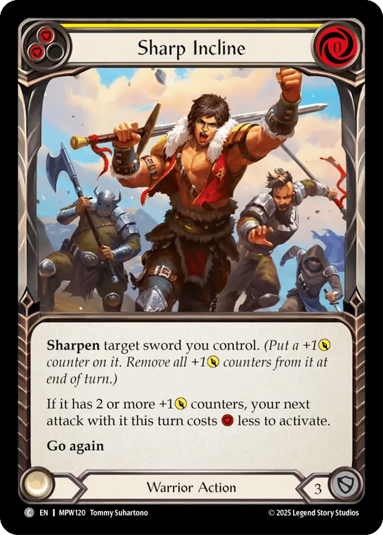 Sharp Incline (Yellow) — Mastery Pack Warrior — Flesh and Blood