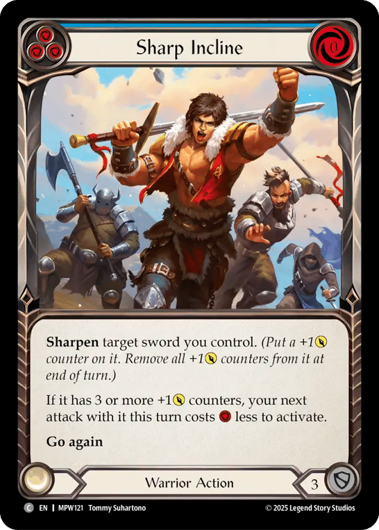 Sharp Incline (Blue) — Mastery Pack Warrior — Flesh and Blood