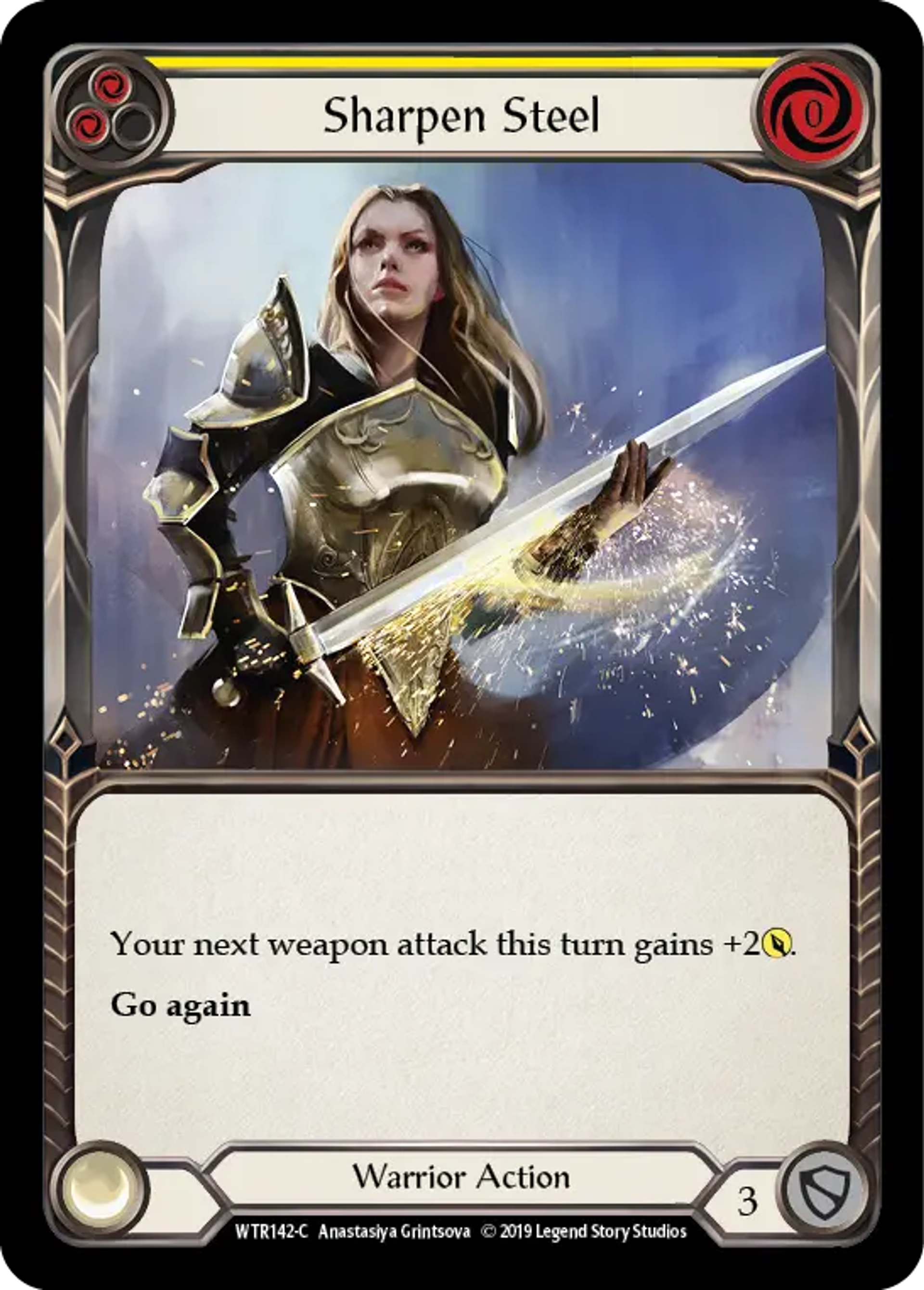 Sharpen Steel (Yellow) — Welcome to Rathe — Flesh and Blood