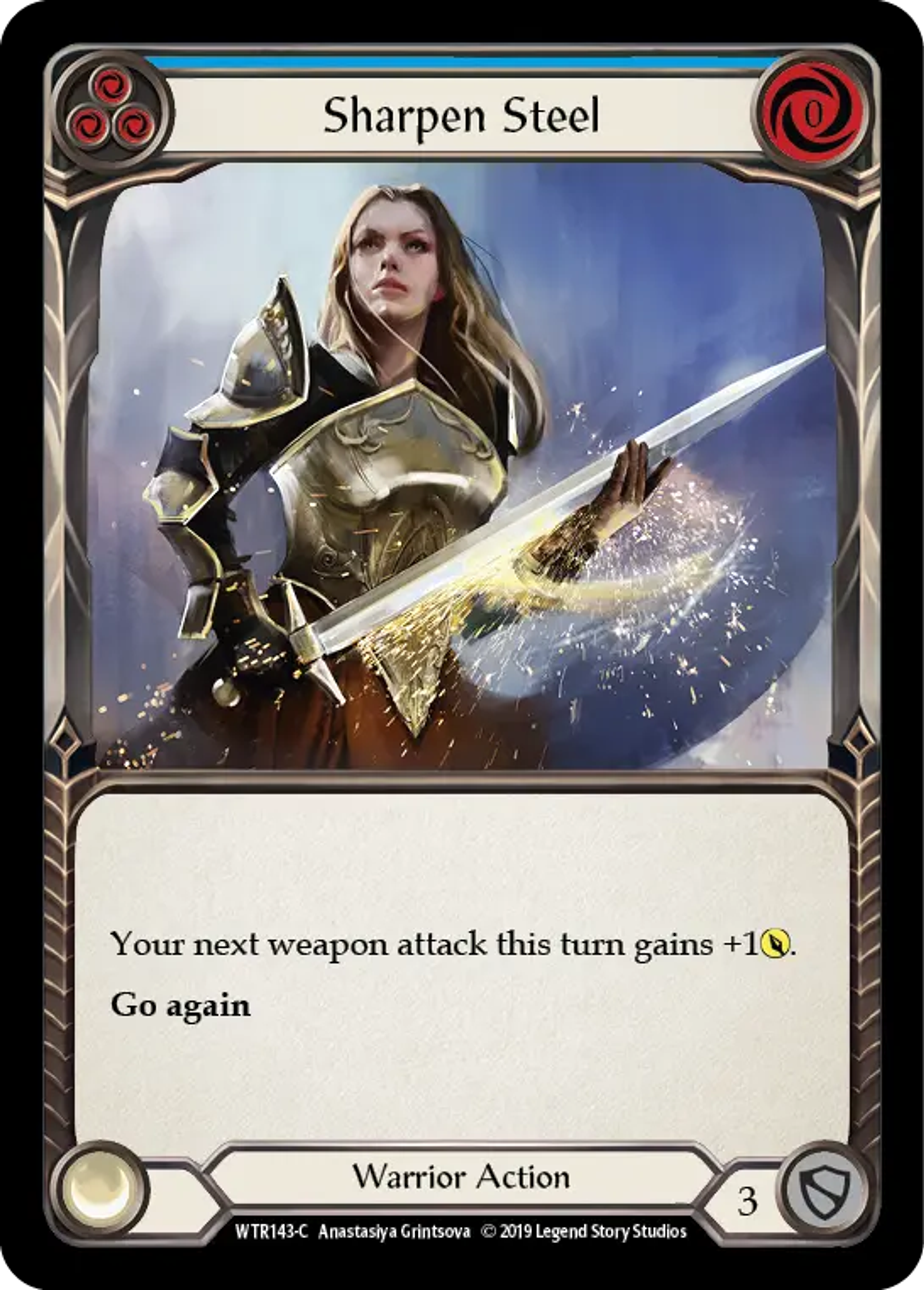 Sharpen Steel (Blue) — Welcome to Rathe — Flesh and Blood