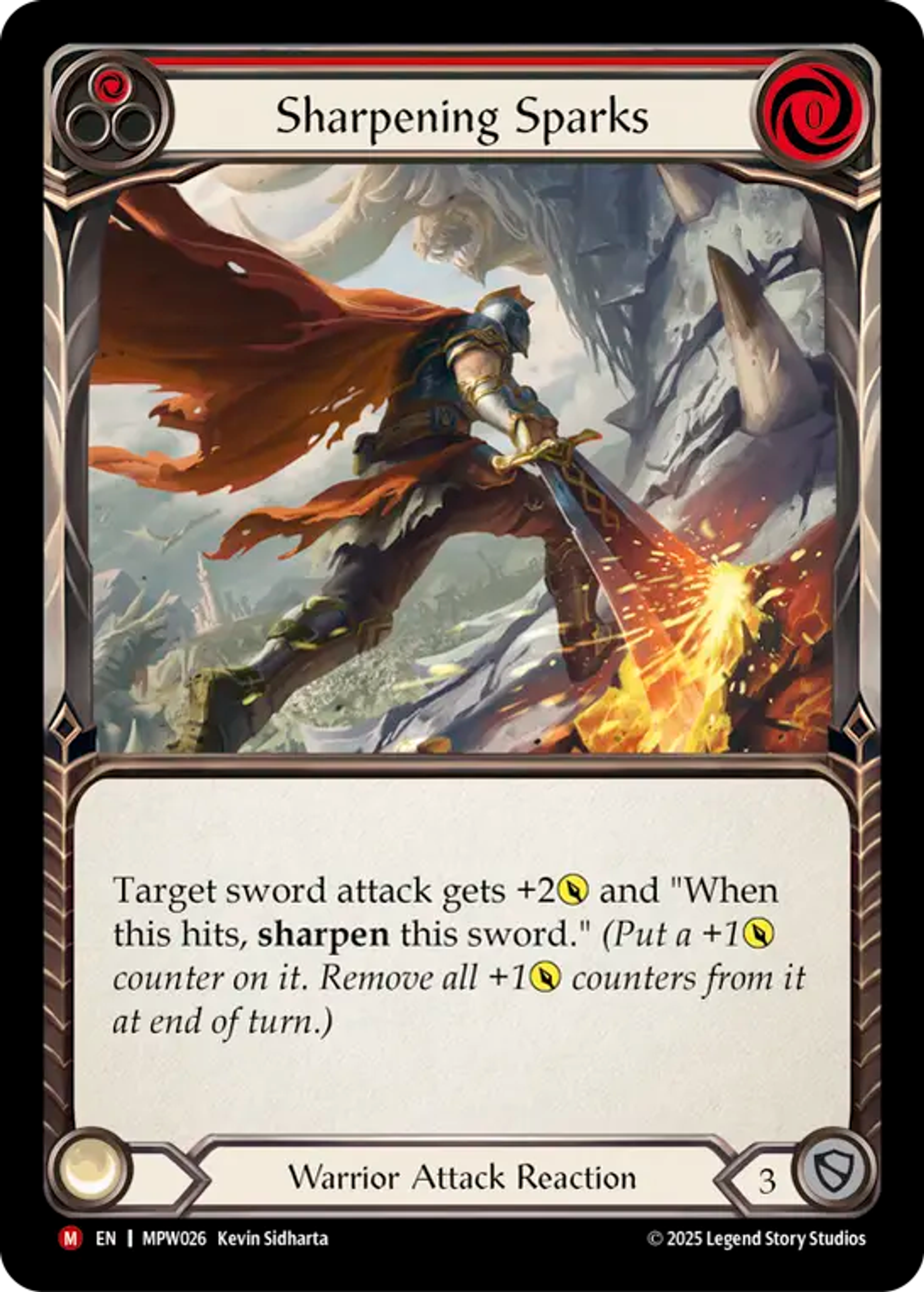 Sharpening Sparks — Mastery Pack Warrior — Flesh and Blood
