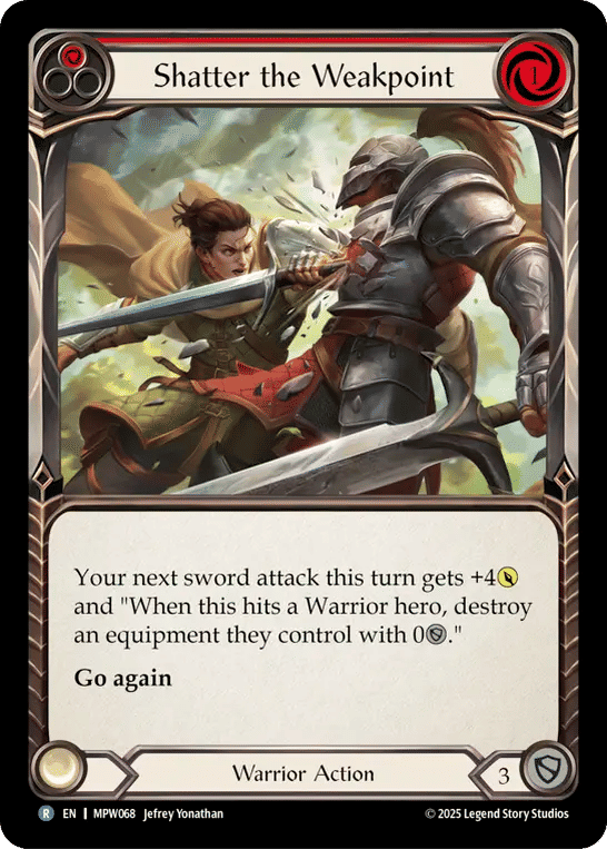 Shatter the Weakpoint (Red) — Mastery Pack Warrior — Flesh and Blood