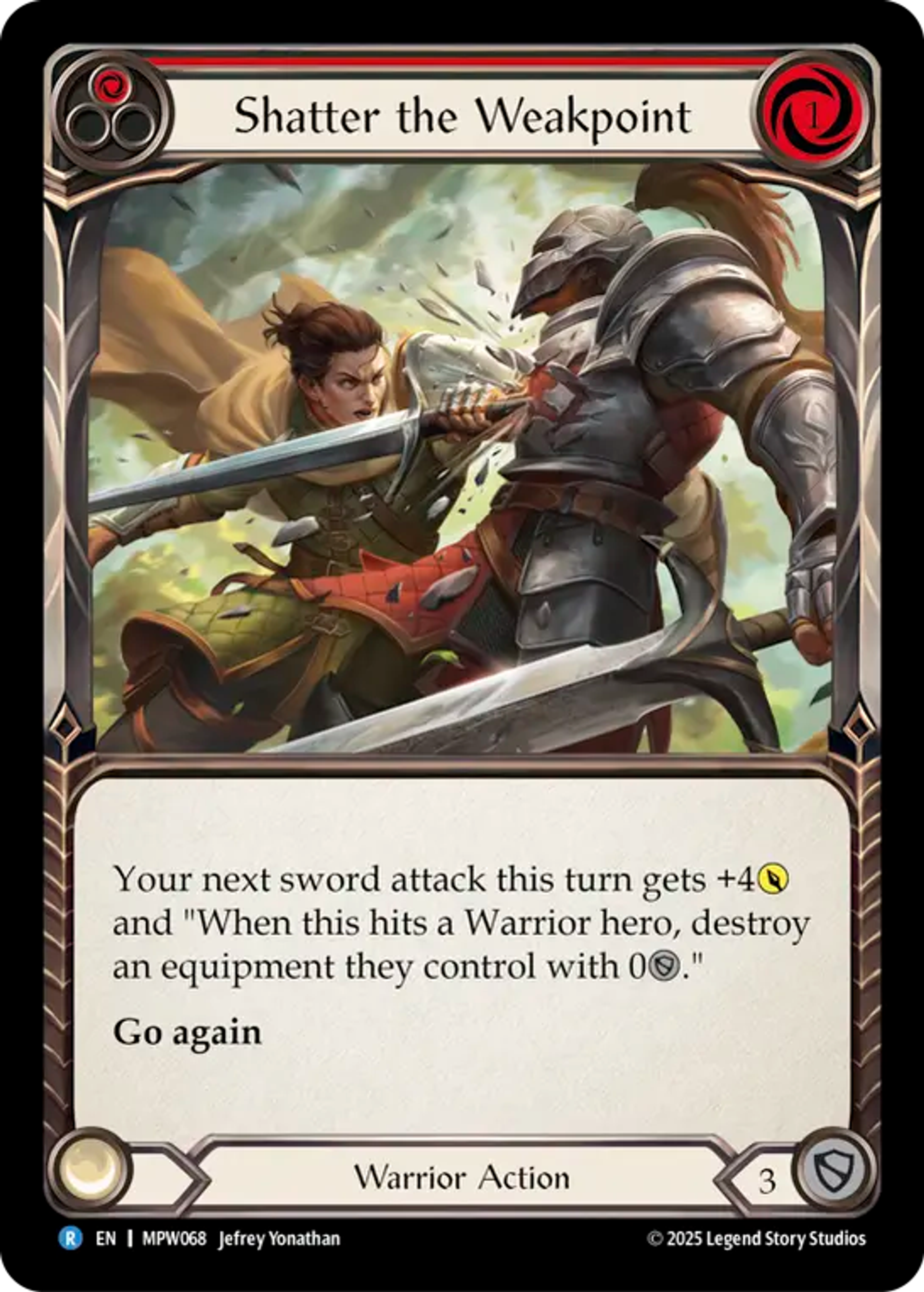 Shatter the Weakpoint (Red) — Mastery Pack Warrior — Flesh and Blood