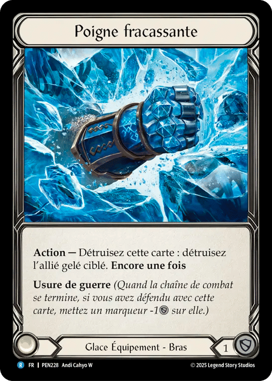 Poigne fracassante — Compendium of Rathe — Flesh and Blood