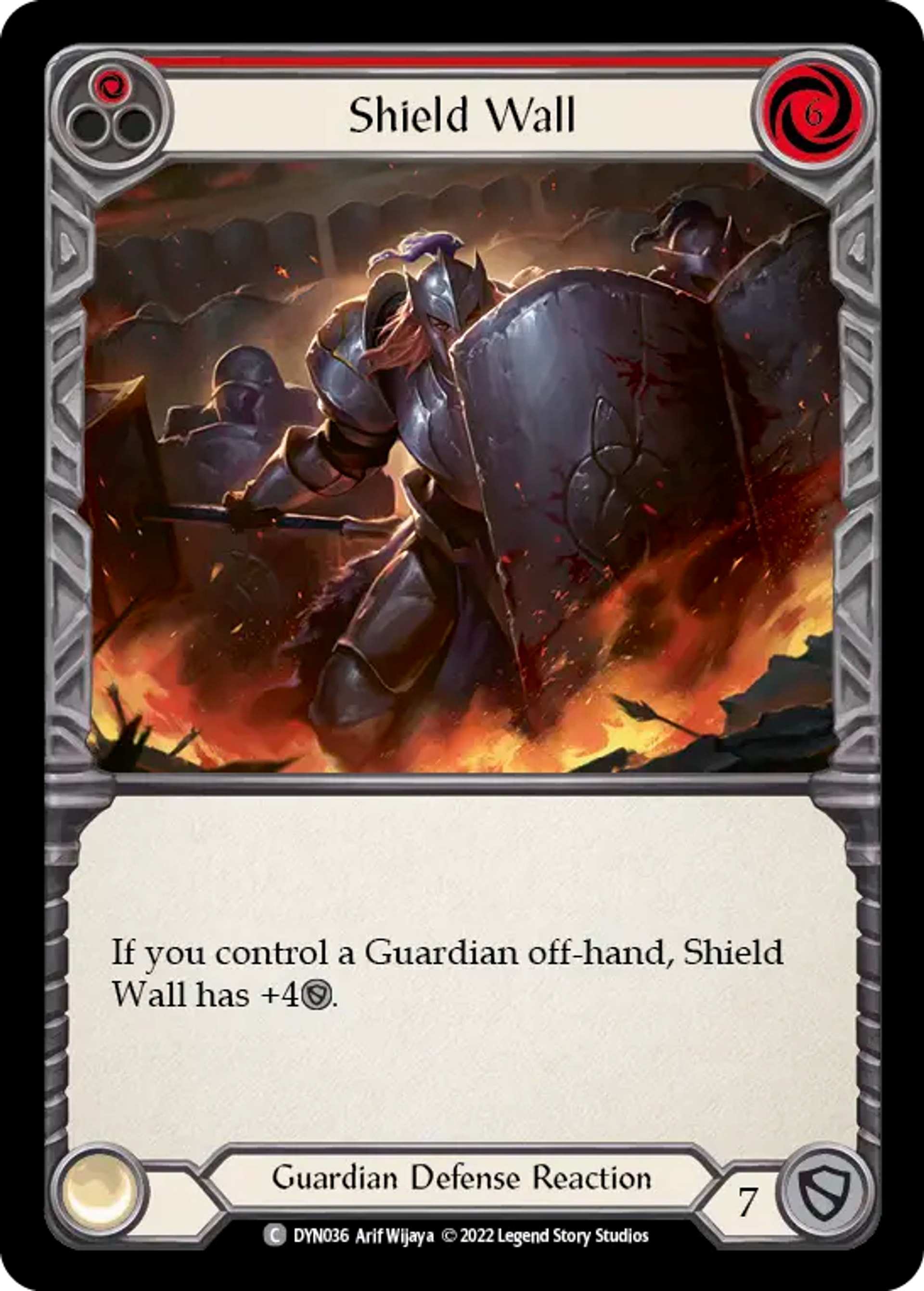 Shield Wall (Red) — Dynasty — Flesh and Blood