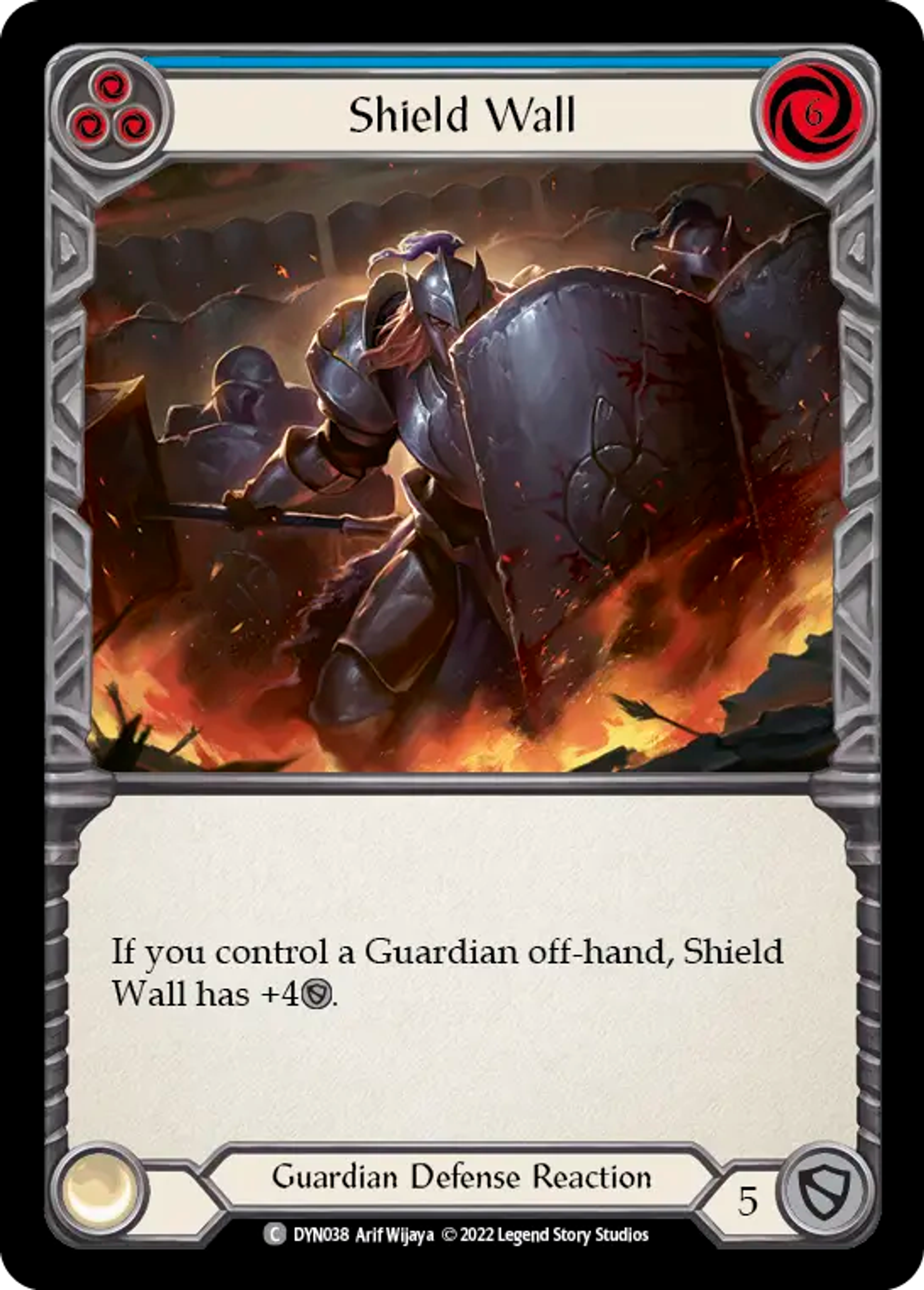 Shield Wall (Blue) — Dynasty — Flesh and Blood