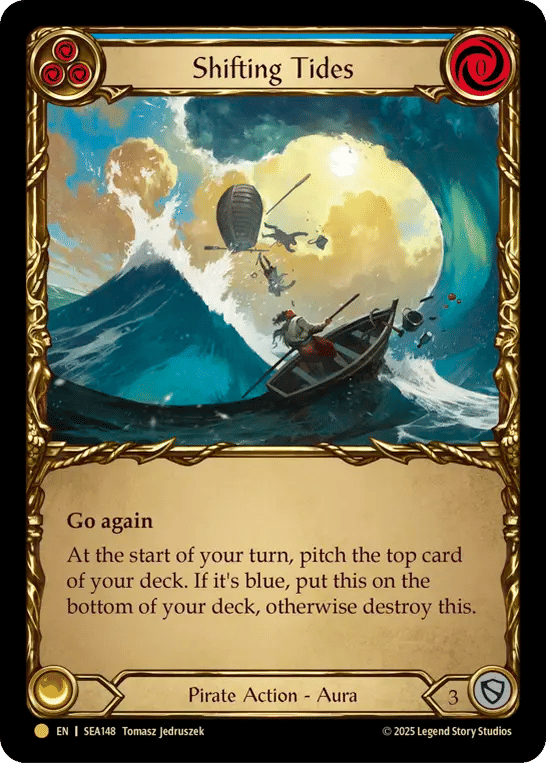 Shifting Tides (Blue) — High Seas - Treasure Pack — Flesh and Blood