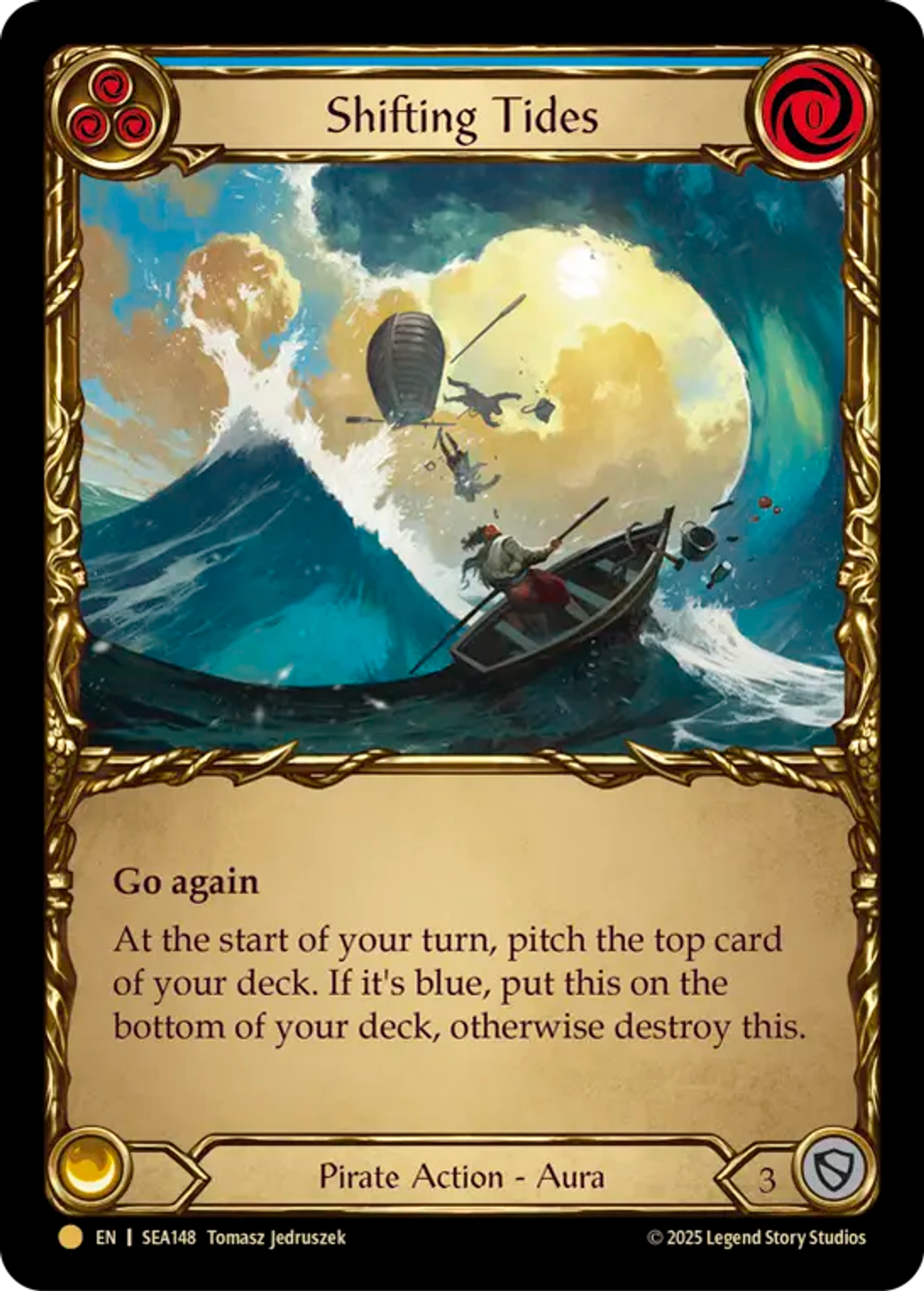 Shifting Tides (Blue) — High Seas - Treasure Pack — Flesh and Blood