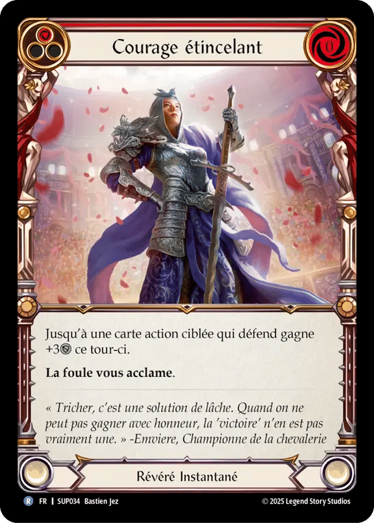 Courage étincelant — Super Slam — Flesh and Blood