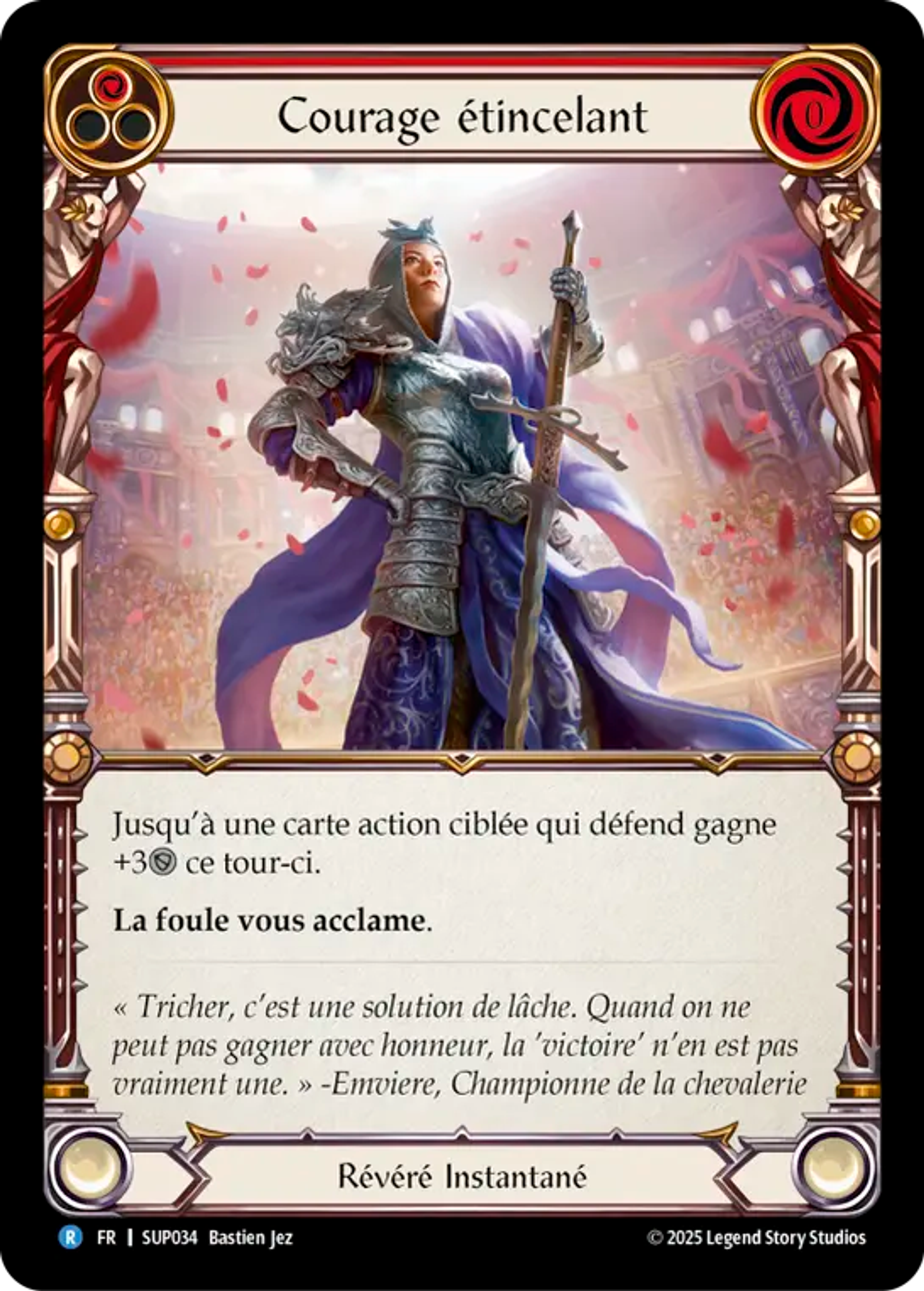 Courage étincelant — Super Slam — Flesh and Blood