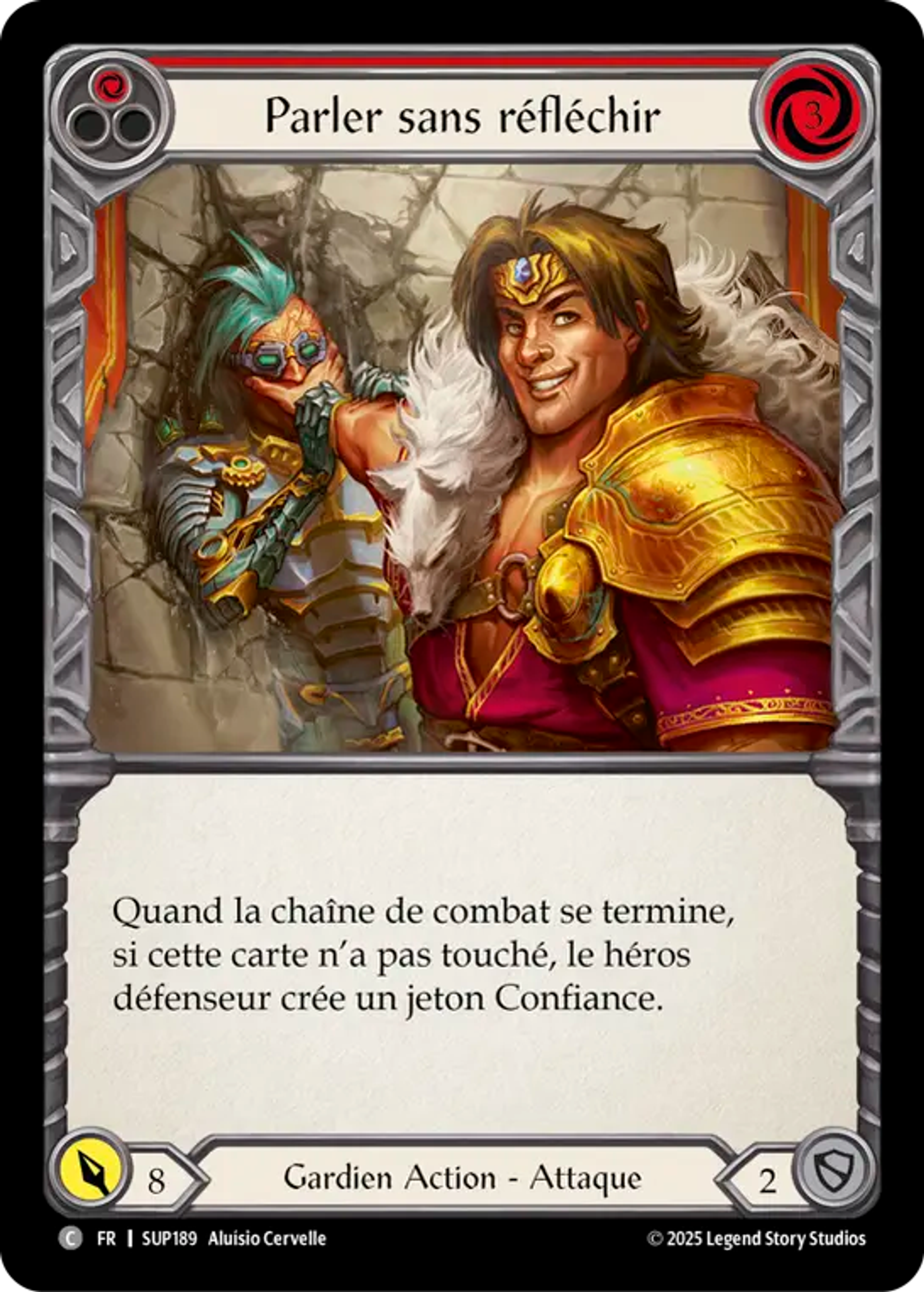 Parler sans réfléchir — Super Slam — Flesh and Blood
