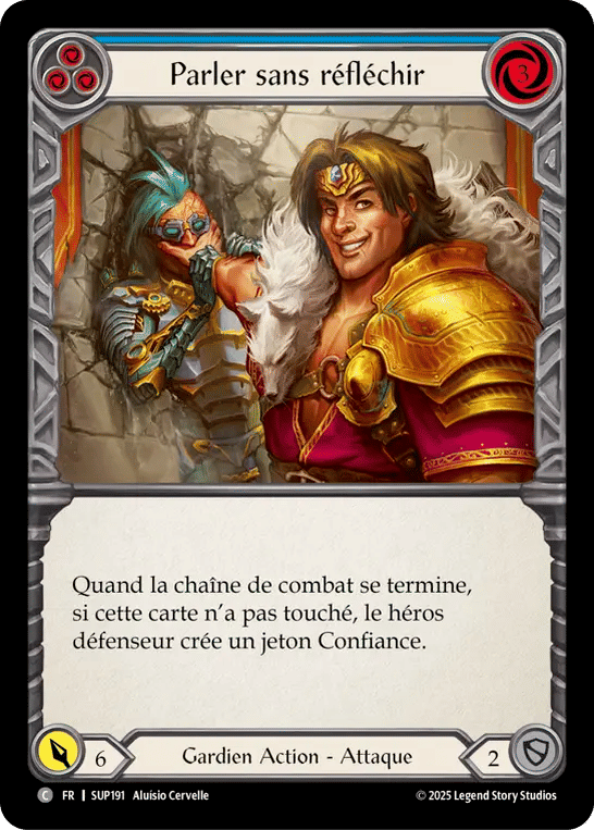 Parler sans réfléchir — Super Slam — Flesh and Blood