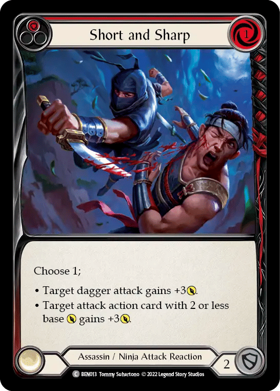 Short and Sharp (Red) — Benji - Blitz Deck — Flesh and Blood