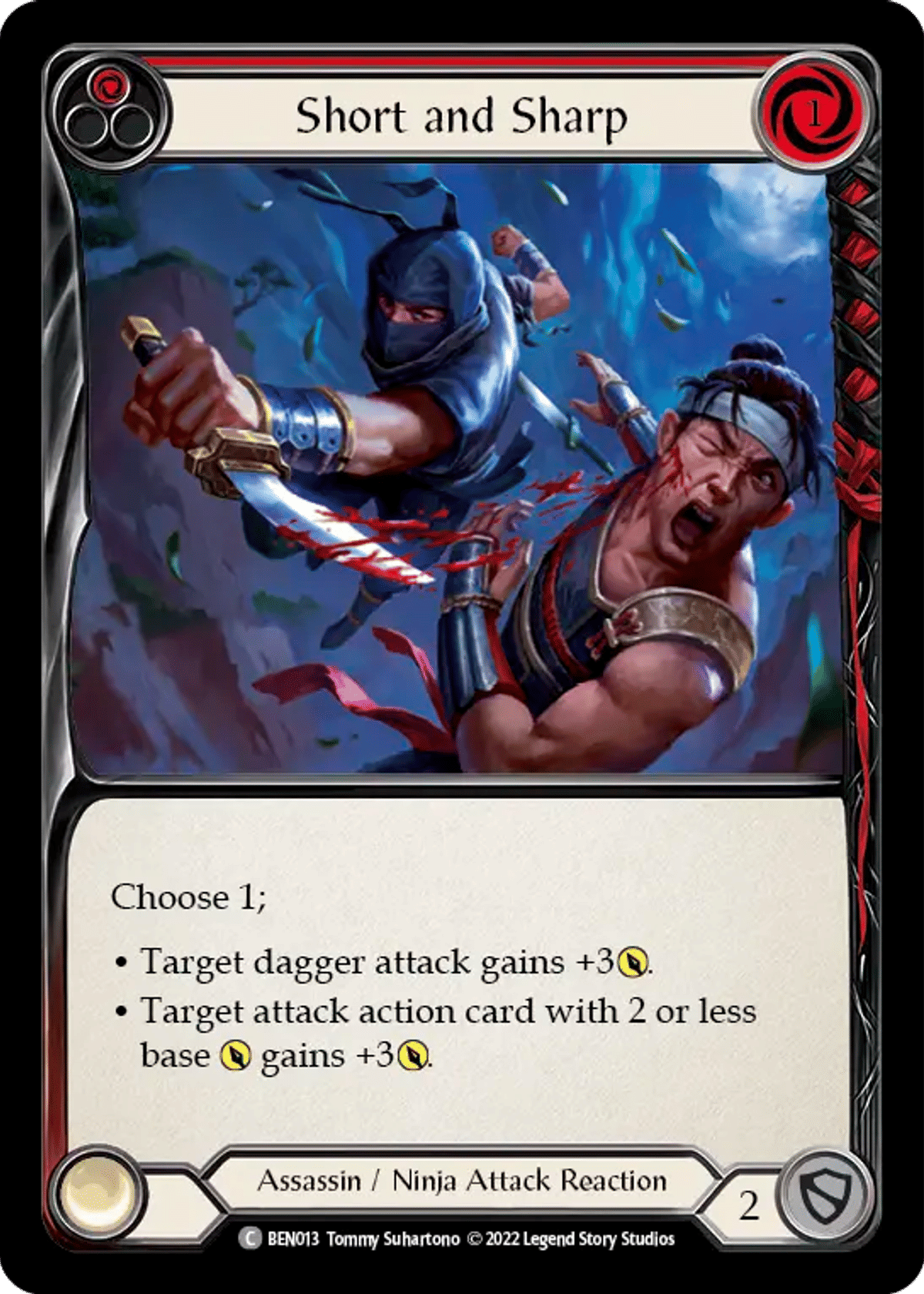 Short and Sharp (Red) from Benji - Blitz Deck - Flesh and Blood