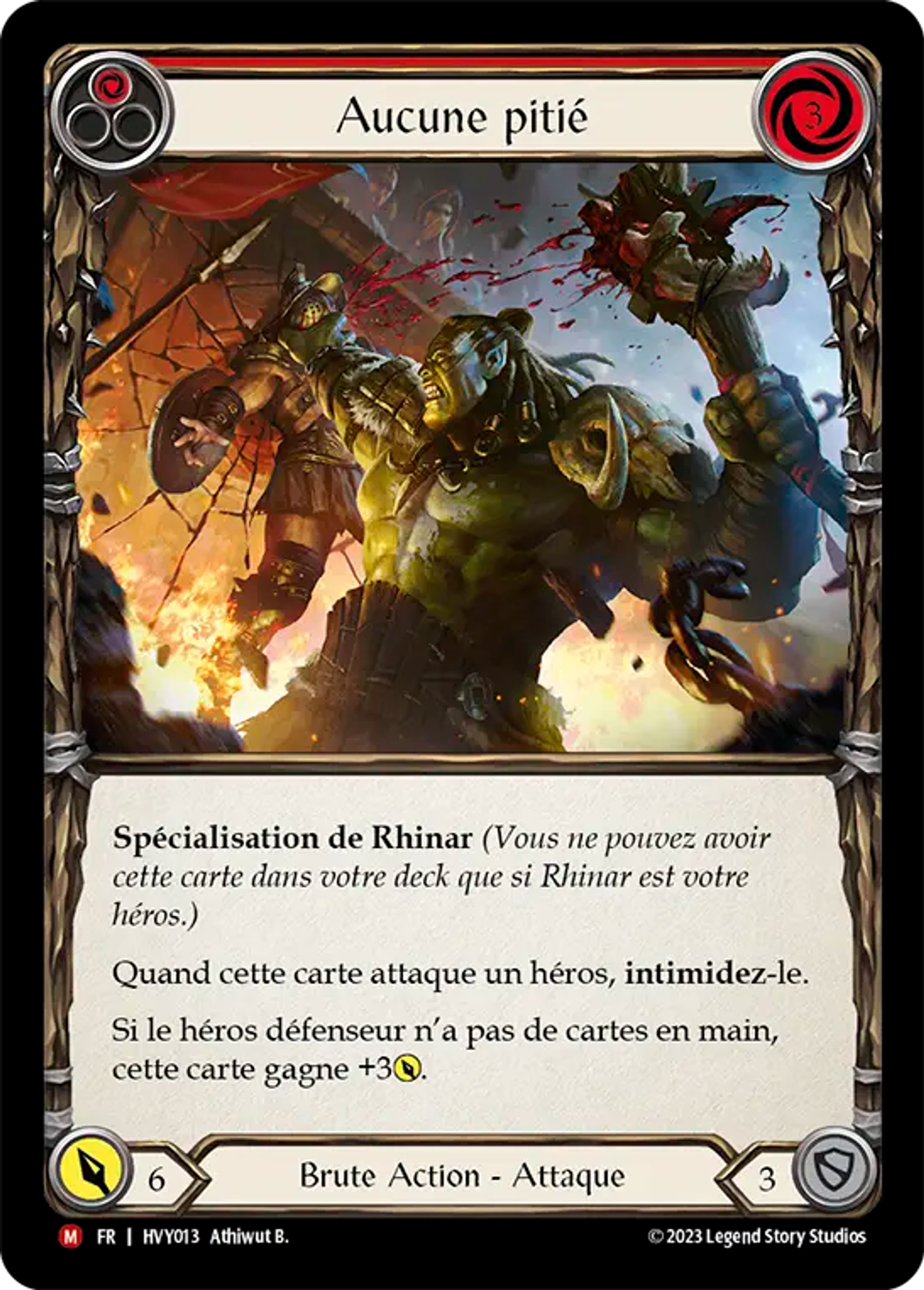 Aucune pitié — Heavy Hitters — Flesh and Blood