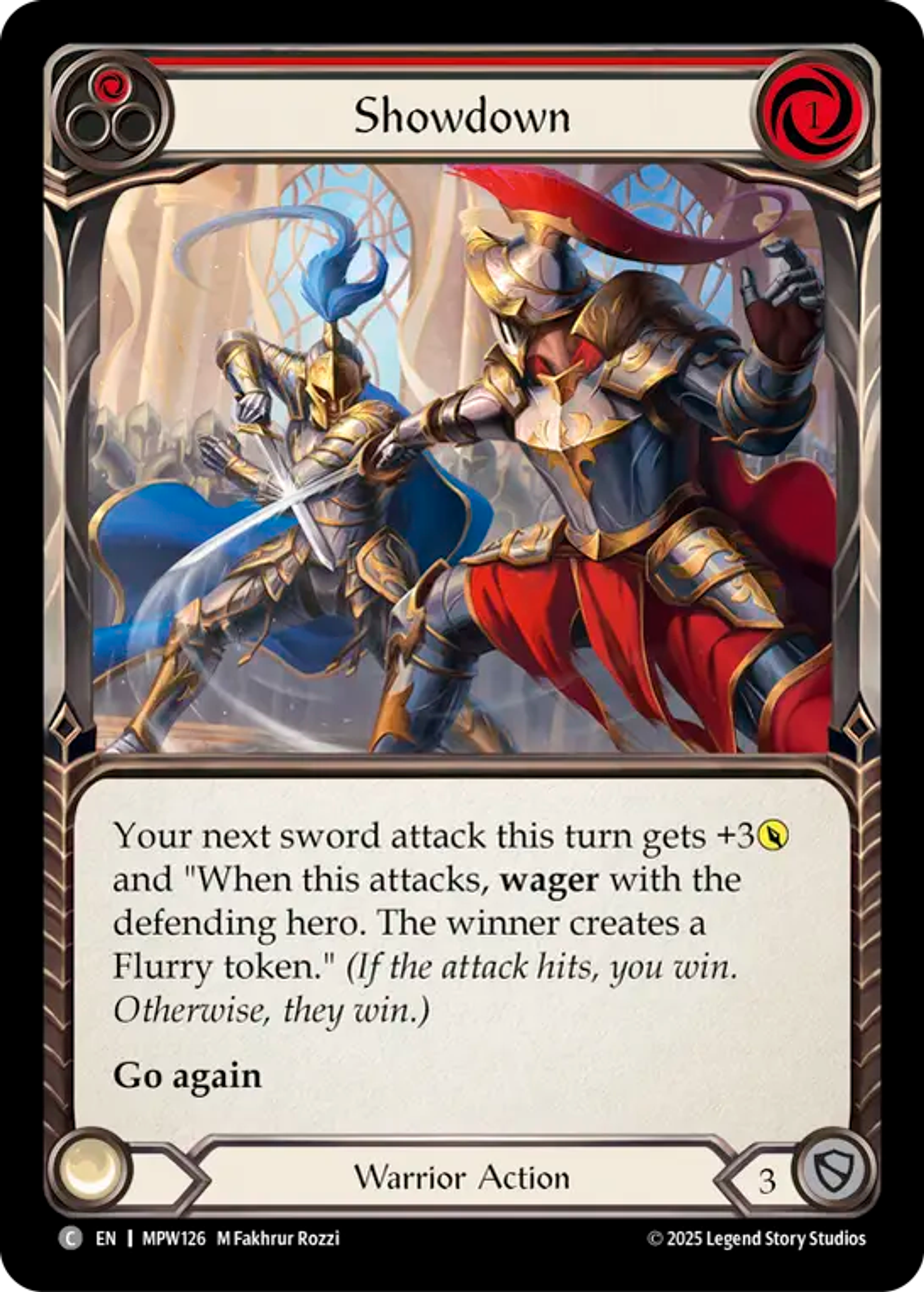Showdown (Red) — Mastery Pack Warrior — Flesh and Blood