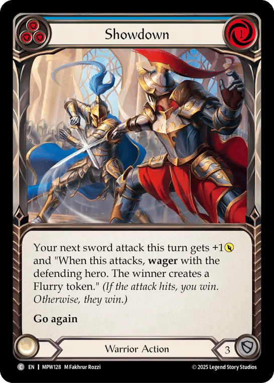 Showdown (Blue) — Mastery Pack Warrior — Flesh and Blood