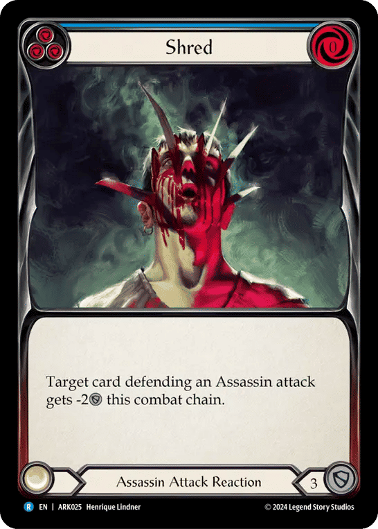 Shred (Blue) — The Hunted Blitz Deck - Arakni — Flesh and Blood