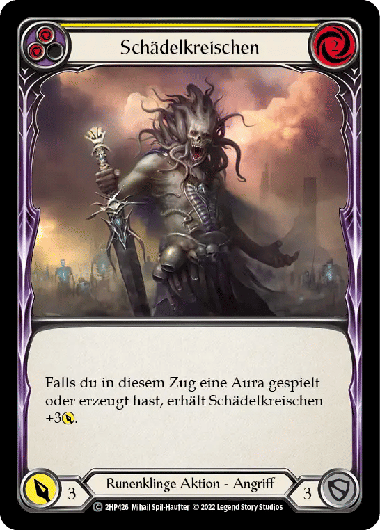 Shrill of Skullform (Yellow) — History Pack 2 - Black Label — Flesh and Blood