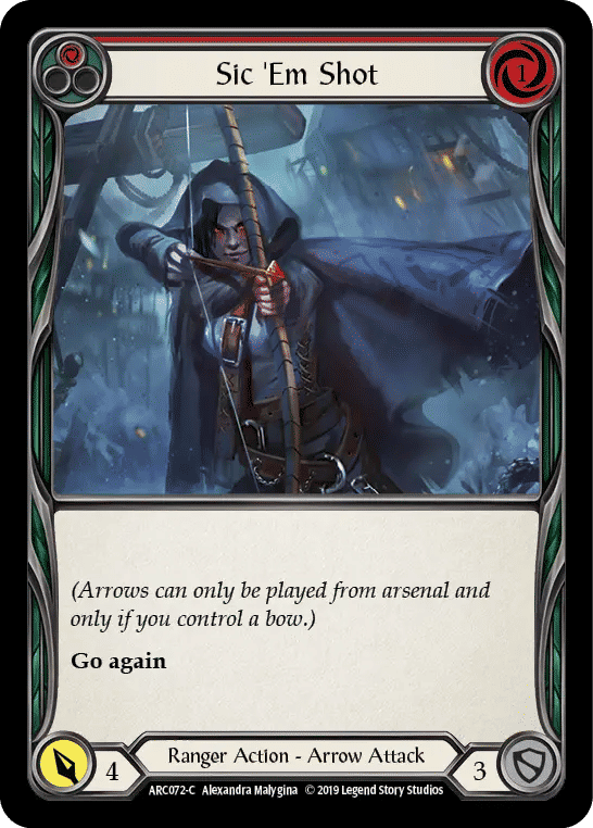 Sic 'Em Shot (Red) — Arcane Rising — Flesh and Blood