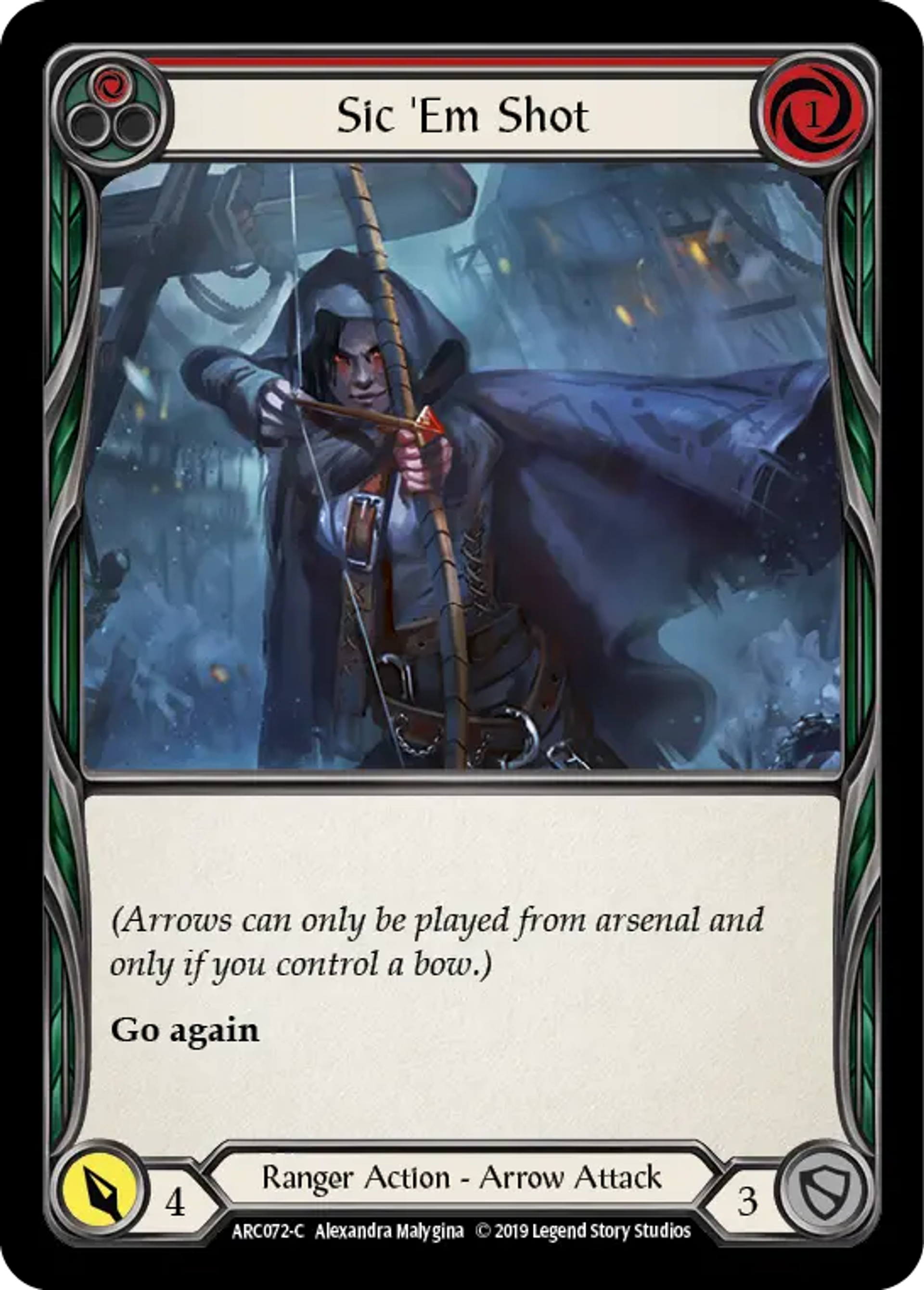 Sic 'Em Shot (Red) — Arcane Rising — Flesh and Blood