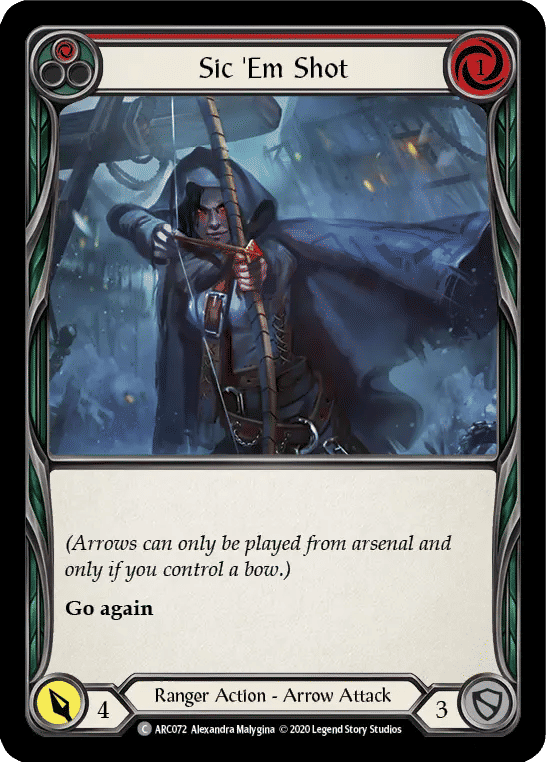 Sic 'Em Shot (Red) — Arcane Rising - Unlimited — Flesh and Blood