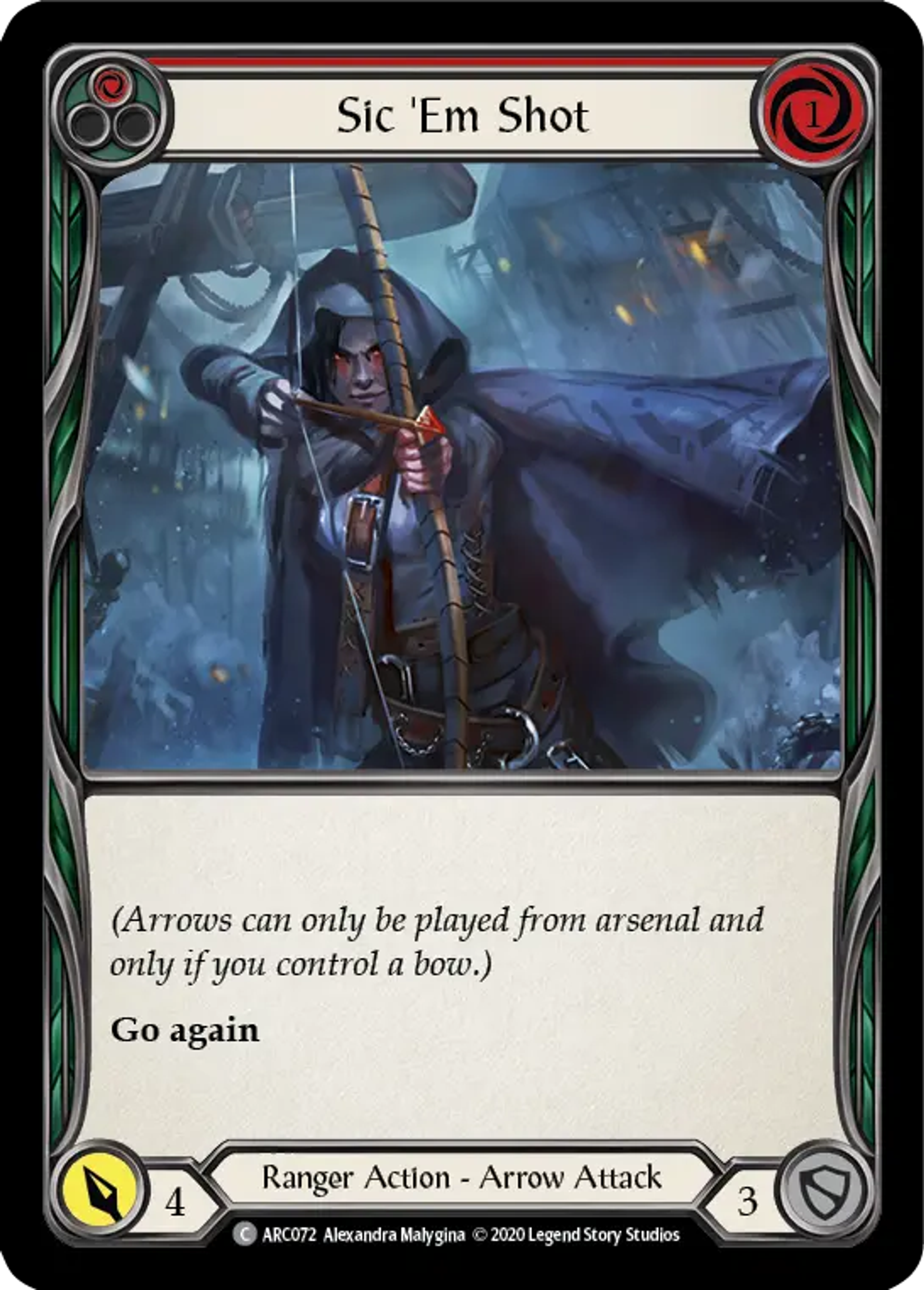 Sic 'Em Shot (Red) — Arcane Rising - Unlimited — Flesh and Blood