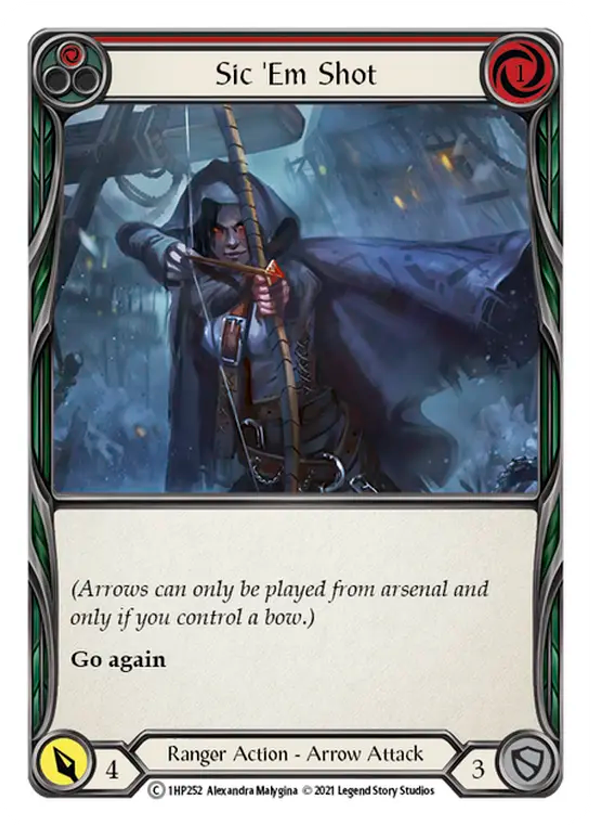 Sic 'Em Shot (Red) — History Pack 1 — Flesh and Blood