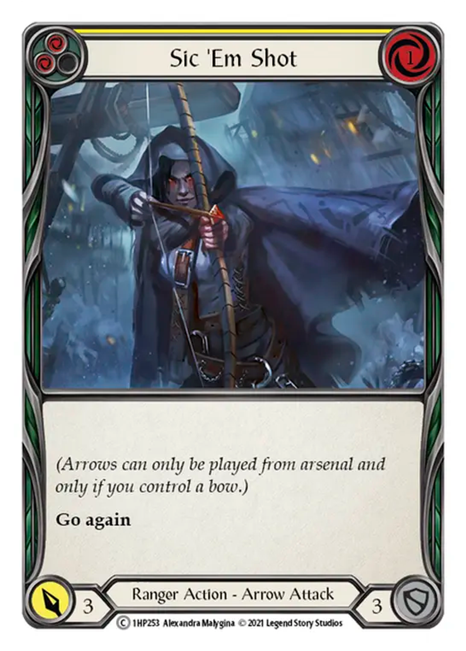 Sic 'Em Shot (Yellow) — History Pack 1 — Flesh and Blood