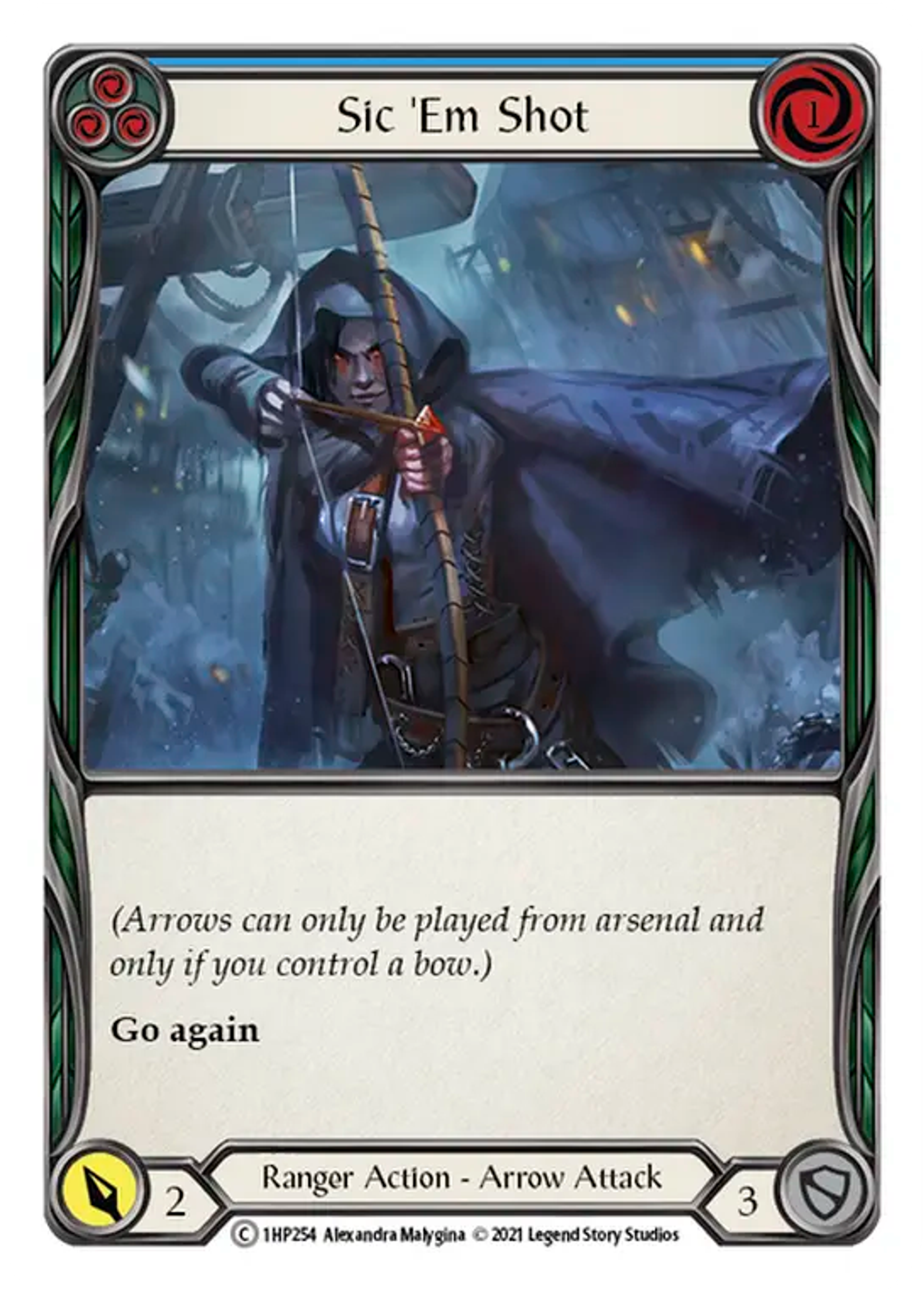 Sic 'Em Shot (Blue) — History Pack 1 — Flesh and Blood