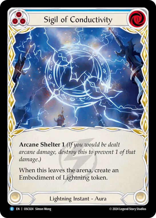 Sigil of Conductivity (Blue) — Rosetta Blitz Deck - Oscilio — Flesh and Blood
