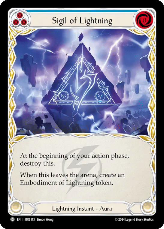 Sigil of Lightning (Blue) — Rosetta — Flesh and Blood
