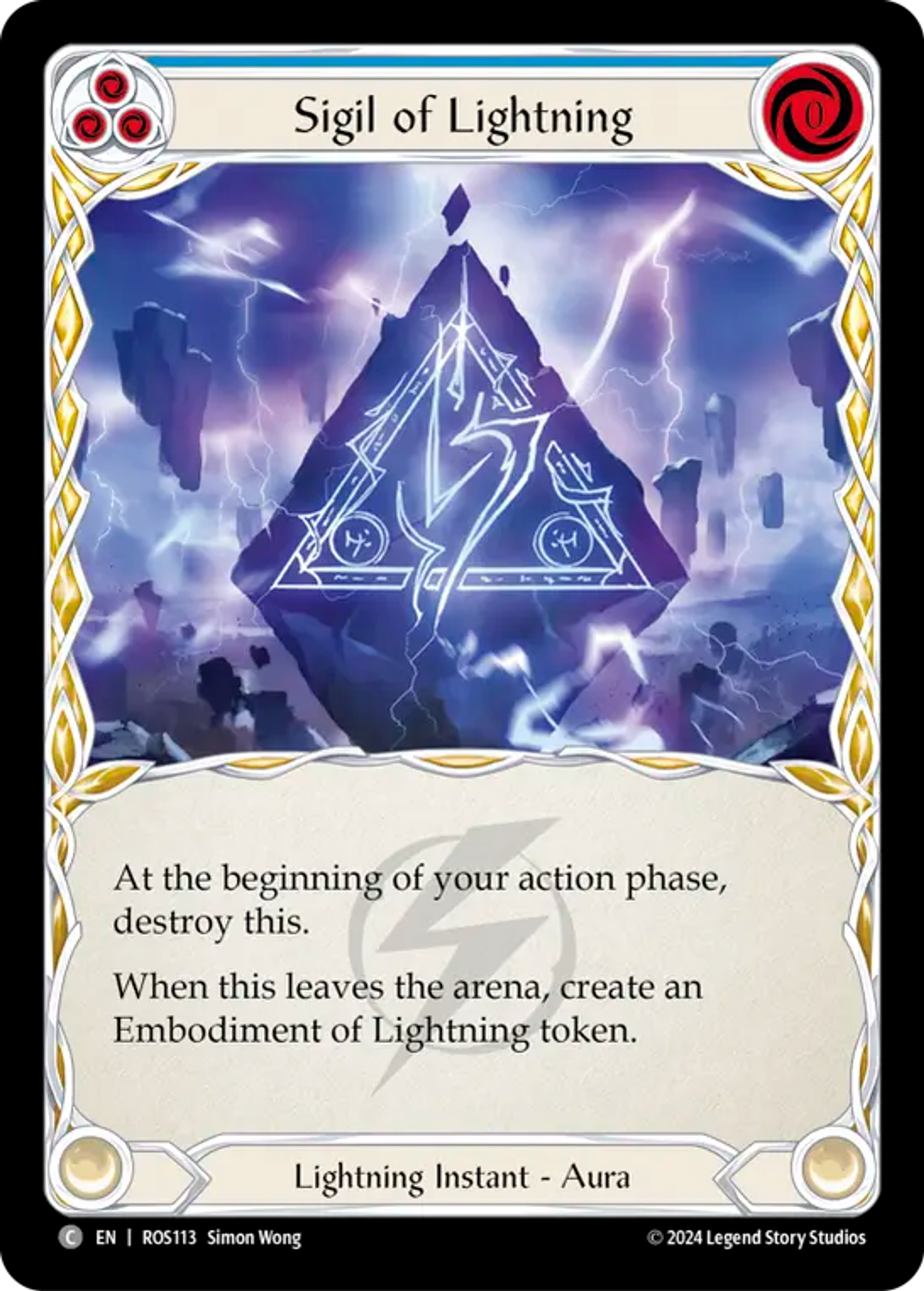 Sigil of Lightning (Blue) — Rosetta — Flesh and Blood