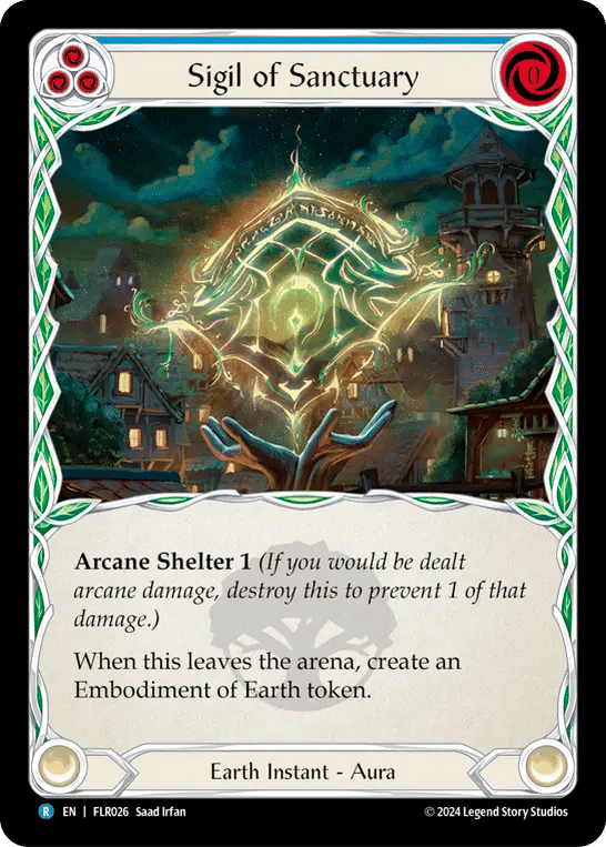 Sigil of Sanctuary (Blue) — Rosetta Blitz Deck - Florian — Flesh and Blood