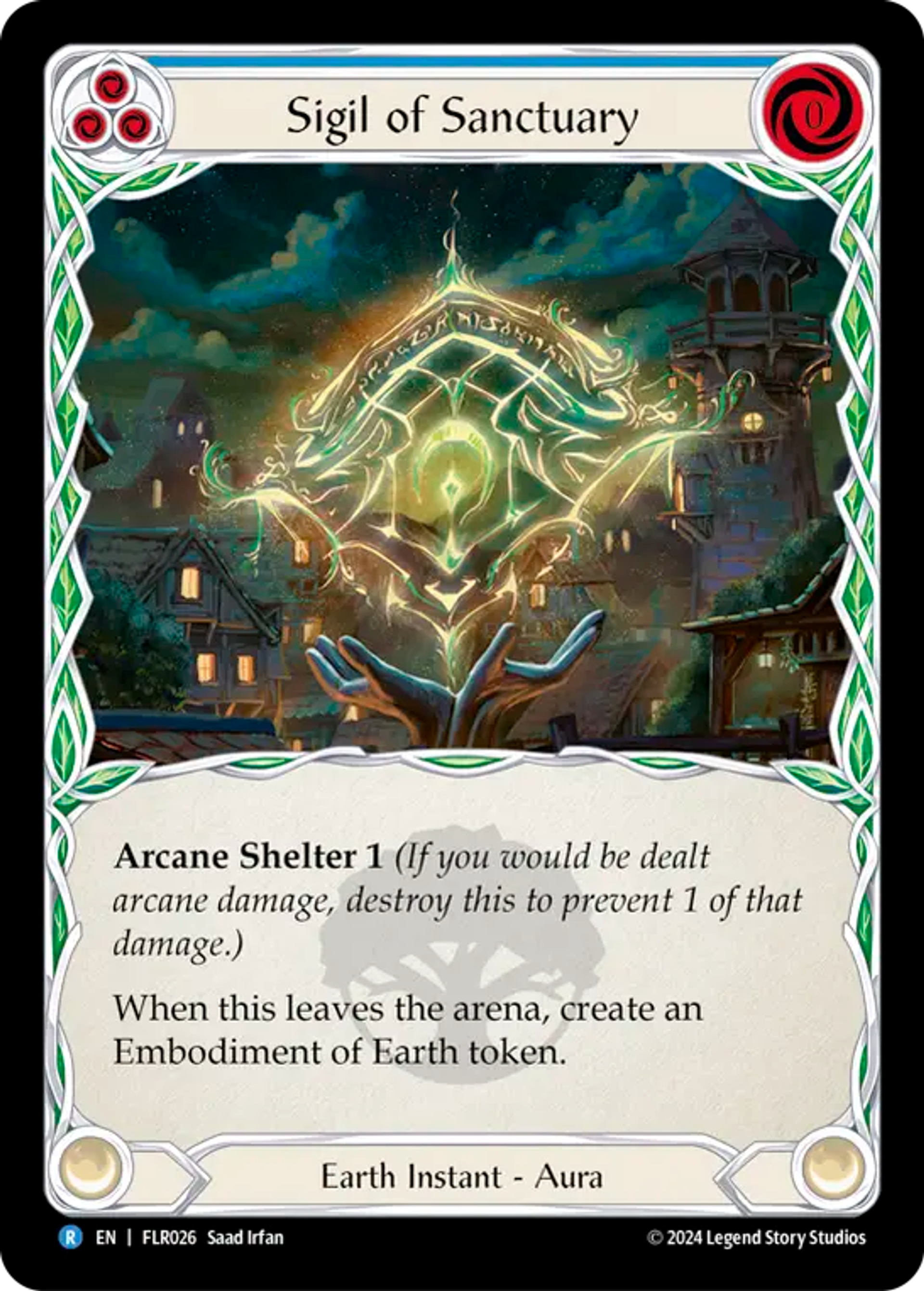 Sigil of Sanctuary (Blue) — Rosetta Blitz Deck - Florian — Flesh and Blood