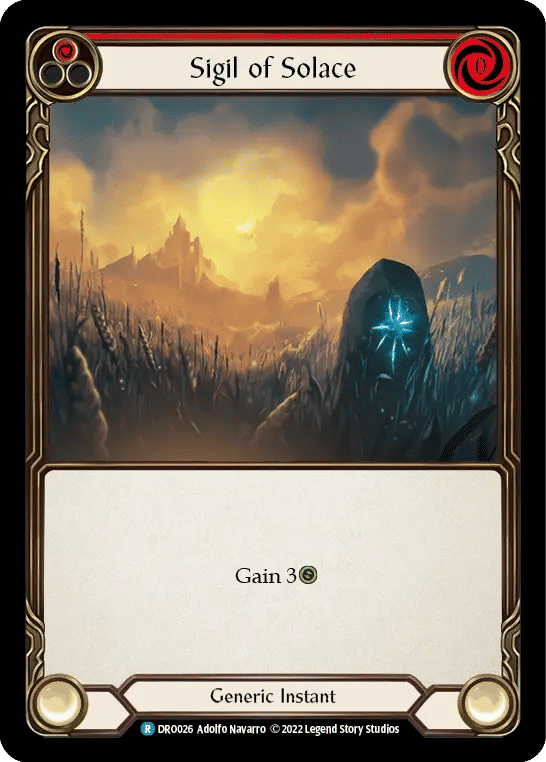 Sigil of Solace (Red) — Dromai - Blitz Deck — Flesh and Blood