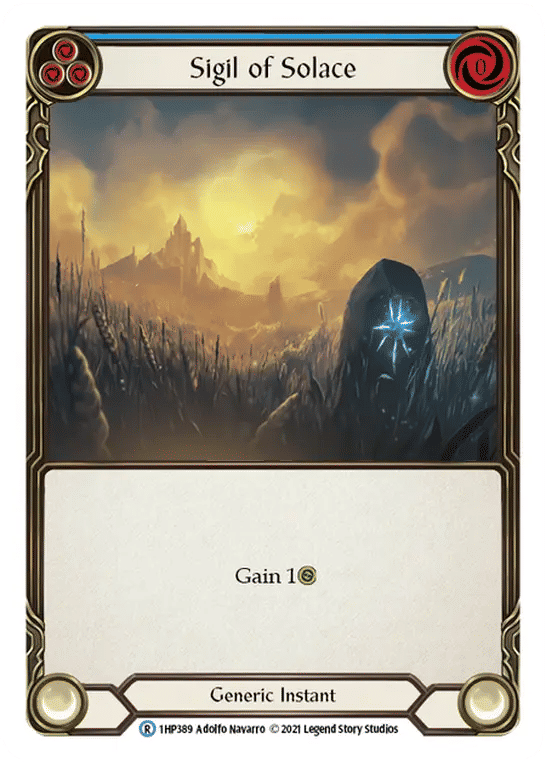 Sigil of Solace (Blue) — History Pack 1 — Flesh and Blood