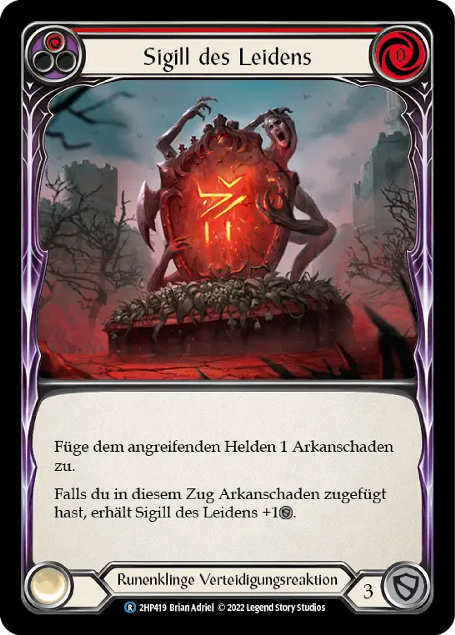 Sigil of Suffering (Red) — History Pack 2 - Black Label — Flesh and Blood