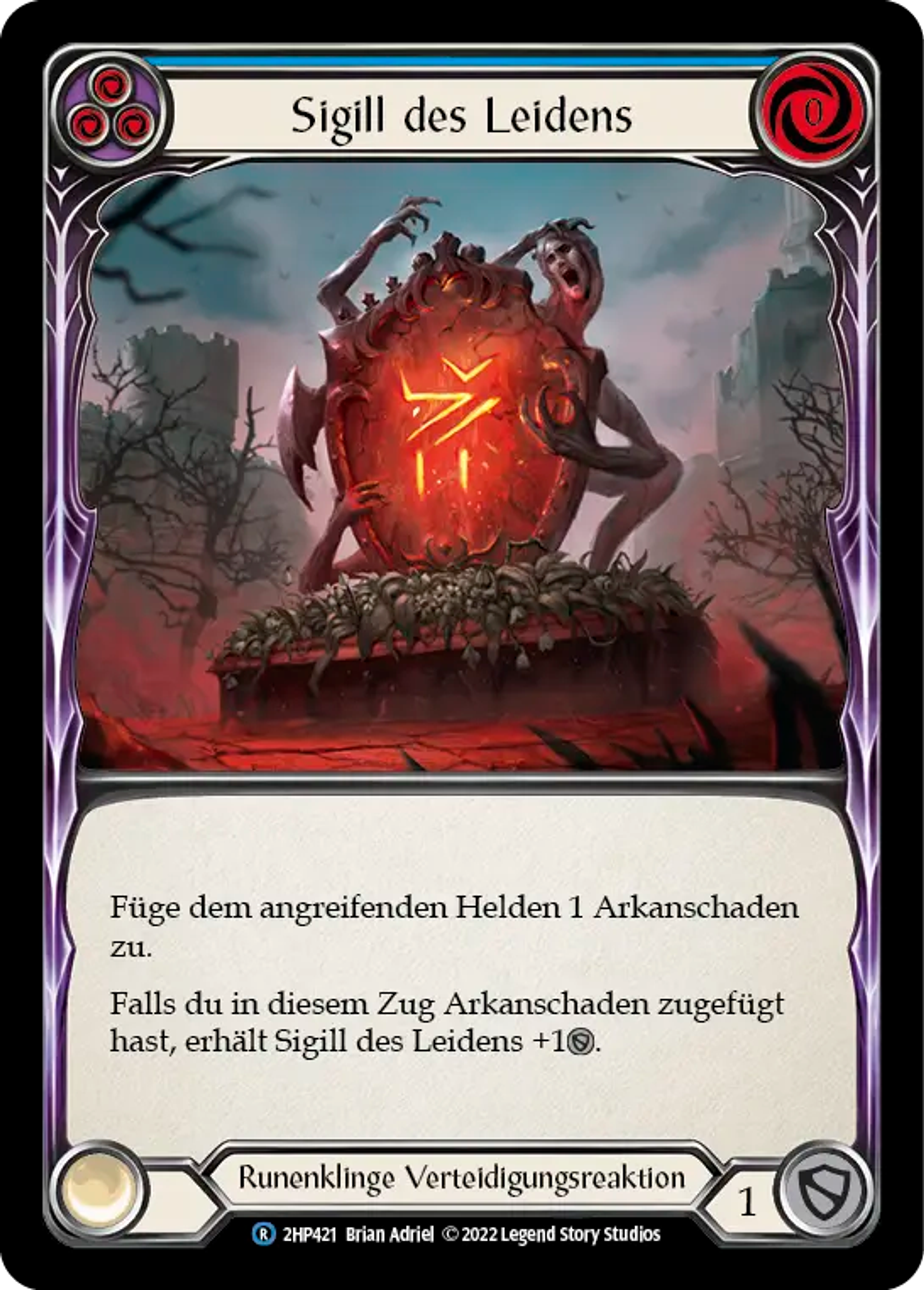 Sigil of Suffering (Blue) — History Pack 2 - Black Label — Flesh and Blood
