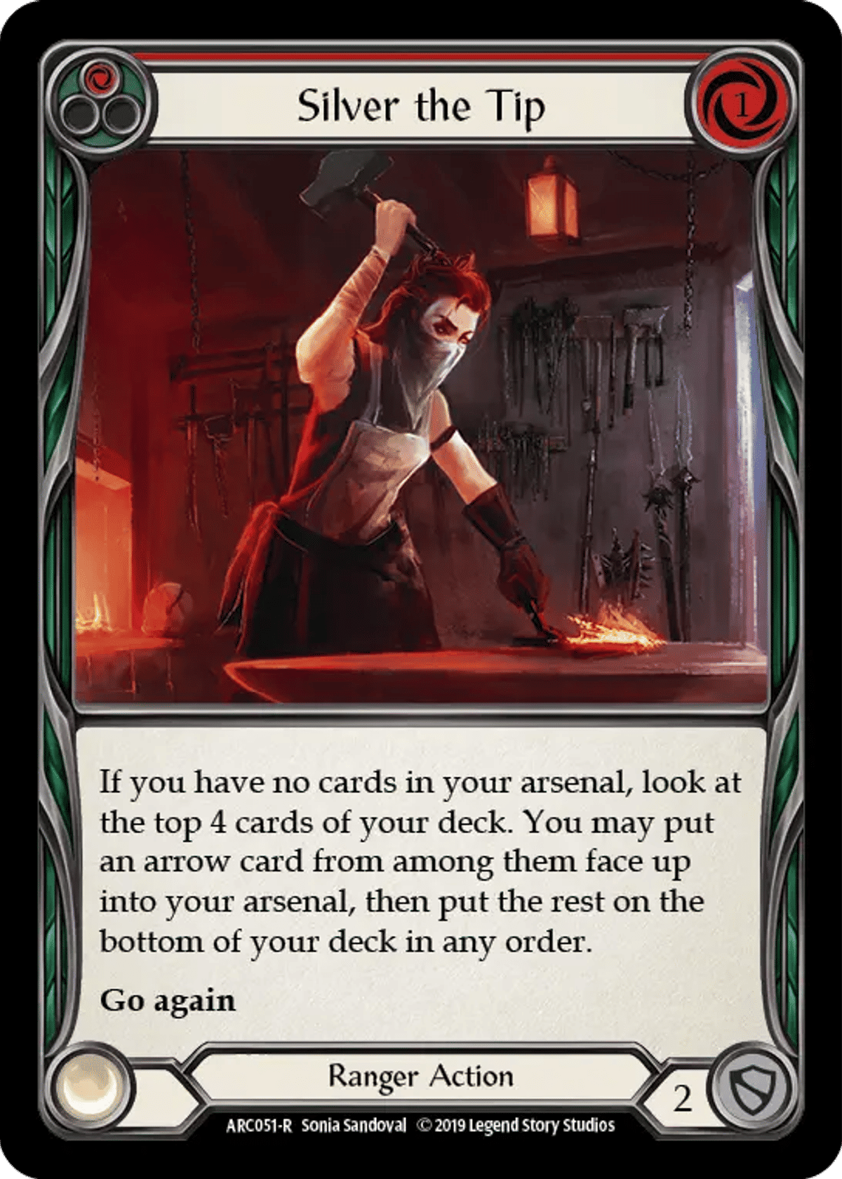 Silver the Tip (Red) from Arcane Rising - Flesh and Blood